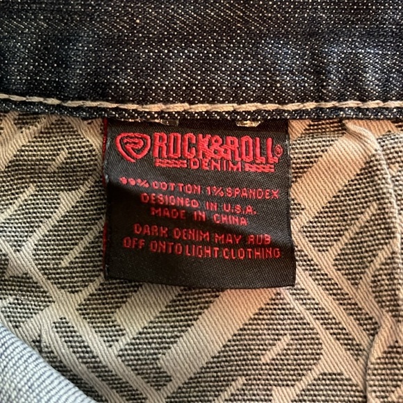 Rock & Roll Denim Revolver Straight Slim Size 36 x 30 - Picture 10 of 16